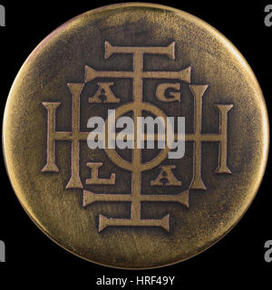 AGLA est un nom magique de Dieu. tetragrammaton Banque D'Images