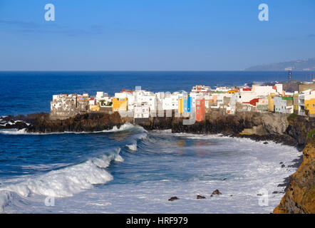 À Punta Brava Puerto de la Cruz, Tenerife, Canaries, Espagne Banque D'Images