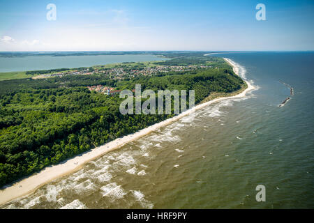 L'île de Usedom Koserow,,, de la mer Baltique Mecklembourg-Poméranie-Occidentale, Allemagne Banque D'Images