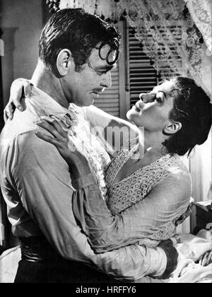 BAND OF ANGELS 1957 Warner Bros film avec Clark Gable et Yvonne de Carlo Banque D'Images