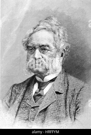 WERNER VON SIEMENS (1816-1892), inventeur et industriel allemand et fondateur de l'entreprise qui porte son nom. Environ 1885 Gravure Banque D'Images