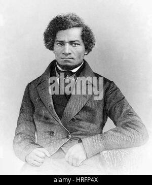FREDERICK DOUGLASS (1818-1895) Homme politique afro et abolitionniste de 1850 Banque D'Images