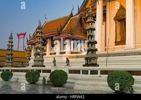 Wat Suthat et Giant Swing Bangkok Thaïlande Banque D'Images