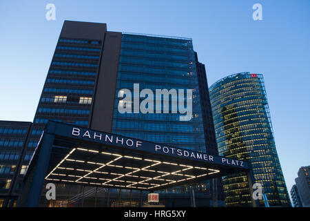 Postdamer Platz à Berlin, Allemagne. Banque D'Images