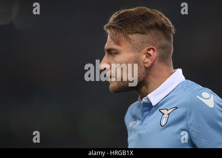 Stadio Olimpico, Rome, Italie. 1er mars, 2017. Italie TIM CUP de football. Vs Lazio Roma. en action pendant le match. Crédit : marco iacobucci/Alamy Live News Banque D'Images