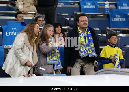 Madrid, Espagne. 06Th Mar, 2017. La Liga Santander journée 25 match entre le Real Madrid et Las Palmas s'est terminé par un score de 3-3. Santiago Bernabeu, Madrid, Espagne. 01 mars, 2017. Credit : VWPics/Alamy Live News Banque D'Images