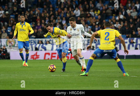 Madrid, Espagne. 06Th Mar, 2017. Mateo Kovacic. La Liga Santander journée 25 match entre le Real Madrid et Las Palmas s'est terminé par un score de 3-3. Santiago Bernabeu, Madrid, Espagne. 01 mars, 2017. Credit : VWPics/Alamy Live News Banque D'Images