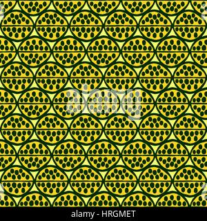 Primitive transparente modèle floral abstrait avec les feuilles. L'origine ethnique, tribal, acide citrique géométrie simpliste de couleurs. Le design textile. Illustration de Vecteur