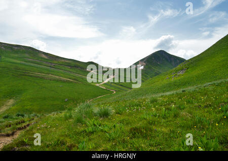 Les montagnes du Sancy dans le centre de la France, Auvergne. Banque D'Images