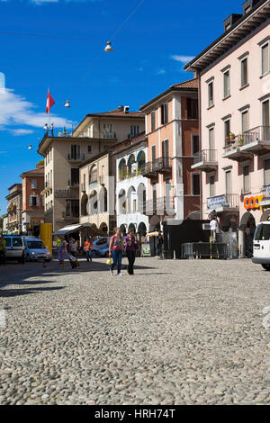 Altstadt von Locarno, Tessin, Suisse - Vieille ville de Locarno, Tessin, Suisse Banque D'Images