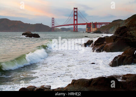 Golden Gate Bridge à San Francisco, Californie, USA Banque D'Images