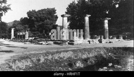 Temple de Zeus, à Olympie, Grèce Banque D'Images