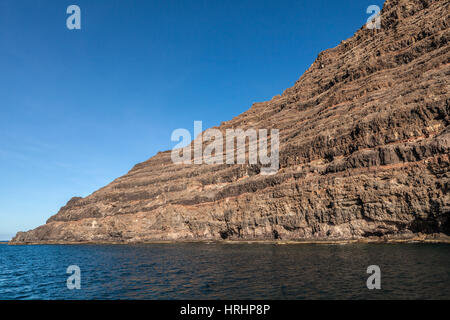 Dans les falaises de Famara Lanzarote, îles Canaries, Espagne Banque D'Images