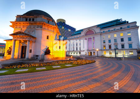 Centenary Square, Hall de mémoire, Baskerville House, la nouvelle bibliothèque, Birmingham, Angleterre, Royaume-Uni Banque D'Images