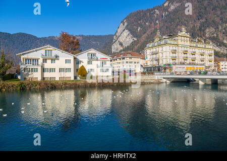 Interlaken, Jungfrau Region, Oberland Bernois, Alpes Suisses, Suisse Banque D'Images