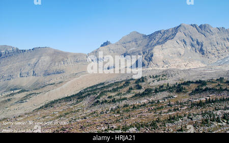 Sperry Glacier, Glacier NP, 2007 Banque D'Images