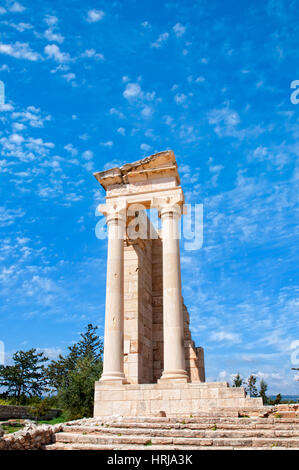 Le sanctuaire d'Apollon Hylates à Kourion - principaux centres religieux de Chypre antique et l'un des plus populaires lieu touristique Banque D'Images