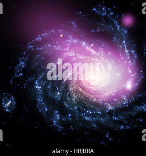 NGC 1232, Galaxie spirale, Composite Banque D'Images