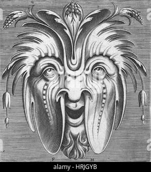 Masque Flamand, 1555 Banque D'Images