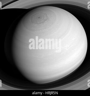 Au-dessus de Saturne Banque D'Images