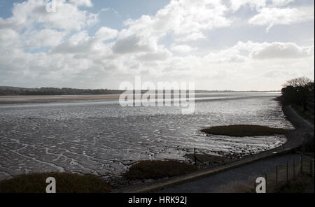La rivière Exe à marée basse vu de Starcross South Devon England UK Banque D'Images