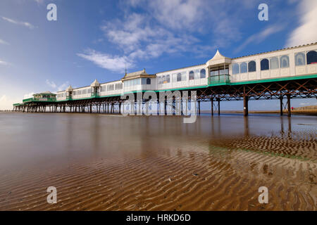 Lytham St Annes pier sur la côte de Fylde Banque D'Images