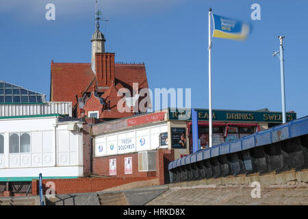 Lytham St Annes pier près de Blackpool sur la côte de Fylde Banque D'Images