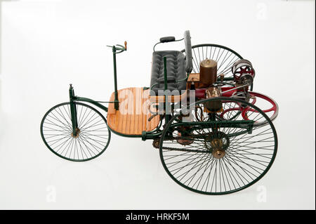 Modèle réduit de 1885 Benz 3 wheeler Banque D'Images