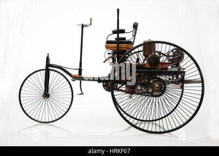 Modèle réduit de 1885 Benz 3 wheeler Banque D'Images