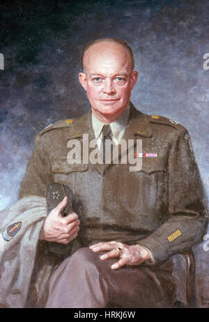 Dwight Eisenhower, 34e président des États-Unis Banque D'Images