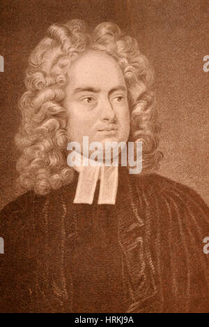Jonathan Swift, auteur irlandais Banque D'Images