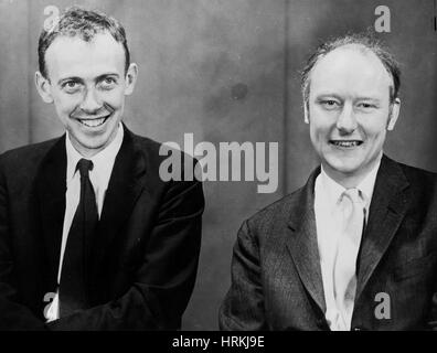 James Watson et Francis Crick Banque D'Images