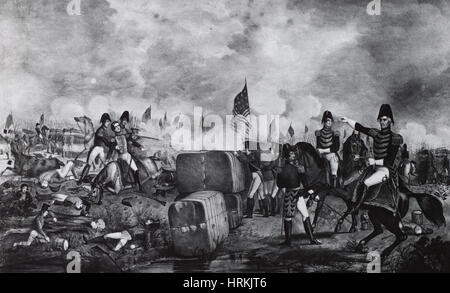 Guerre de 1812, bataille de La Nouvelle-Orléans Banque D'Images