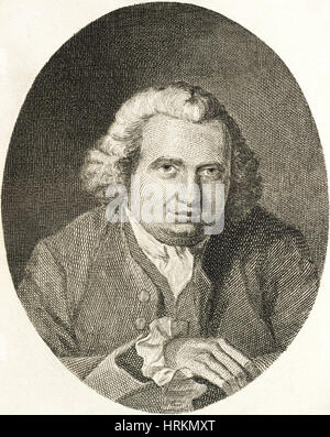 Erasmus Darwin, Anglais Polymathe Banque D'Images