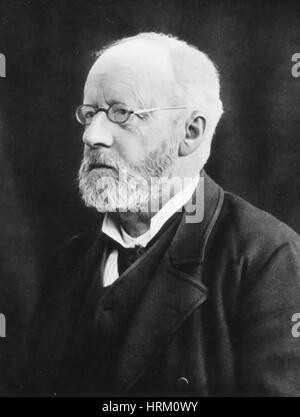 THEODOR EDWIN KLEBS (1834-1913) pathologiste suisse qui a découvert la bactérie causant la diphtérie Banque D'Images