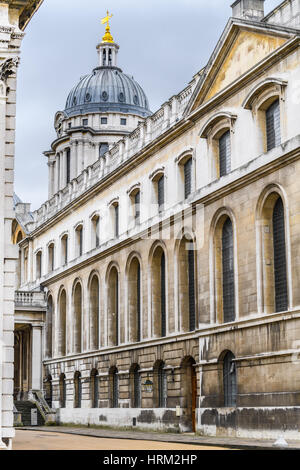 Ancien Collège royal nombril, Greenwich, Londres. Banque D'Images