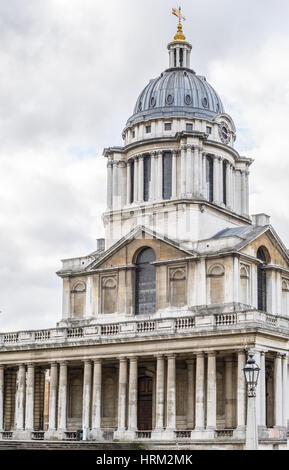 Ancien Collège royal nombril, Greenwich, Londres. Banque D'Images