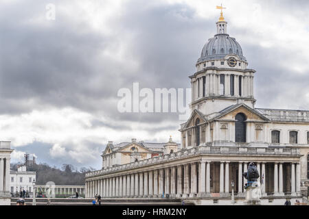 Ancien Collège royal nombril, Greenwich, Londres. Banque D'Images