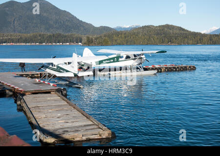 Hydravion à Tofino, Colombie-Britannique, Canada Banque D'Images