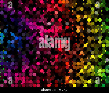 Les couleurs et le motif motif hexagonal Banque D'Images