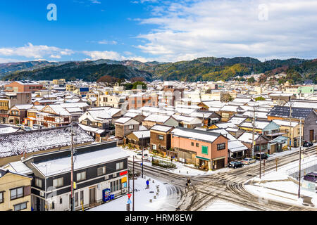 Wajima, Ishikawa, Japon ville Ligne d'horizon. Banque D'Images