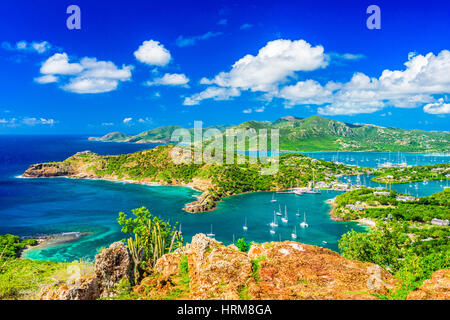 Shirley Heights, Antigua-vue. Banque D'Images
