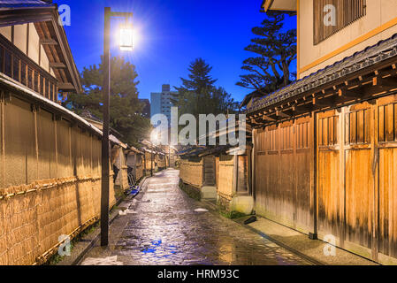 Kanazawa, Japon au District de samouraï. Banque D'Images