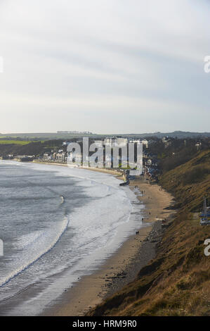 Filey Bay sur la côte East Riding of Yorkshire Banque D'Images