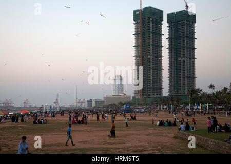 Galle Face Green colombo Sri lanka Banque D'Images