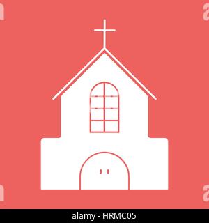 L'icône de l'église télévision Illustration de Vecteur