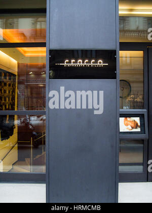 Décerné à Milan restaurant Cracco Banque D'Images