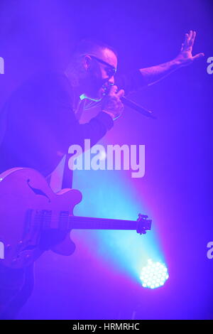 Manchester, UK. 2e Mar, 2017. Octobre bleu bande nous en concert à l'O2 à Manchester Ritz sur l Accueil Visite guidée. Crédit : Simon Newbury/Alamy Live News Banque D'Images