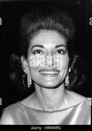 Septembre 16, 1977 - La célèbre chanteuse d'opéra, Maria Callas, est mort à l'âge de 53 ans. Elle est morte d'une crise cardiaque à son domicile parisien. (Crédit Image : © Keystone Press Agency/Keystone USA par ZUMAPRESS.com) Banque D'Images