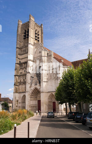 Cathédrale Saint-Étienne d'Auxerre Banque D'Images